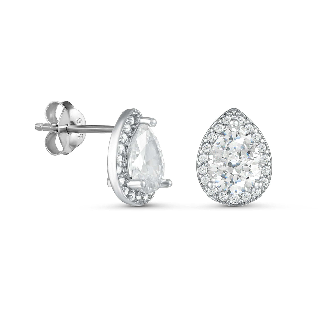 Silver Drop Earrings - Sterling Silver Earrings For Women - Silver Stud Earrings Earrings Brother & Sisters