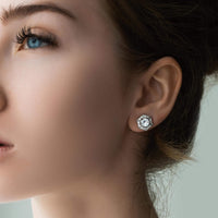 Thumbnail for Silver Flake Earrings - Sterling Silver Earrings For Women - Silver Stud Earrings Earrings Brother & Sisters