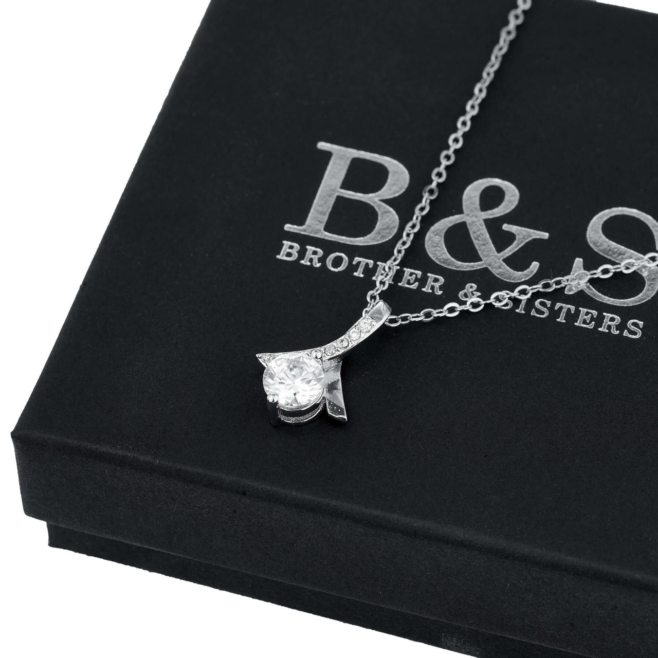Silver Gem Necklace - Silver Necklace Women - Women’s Necklace Necklace Brother & Sisters