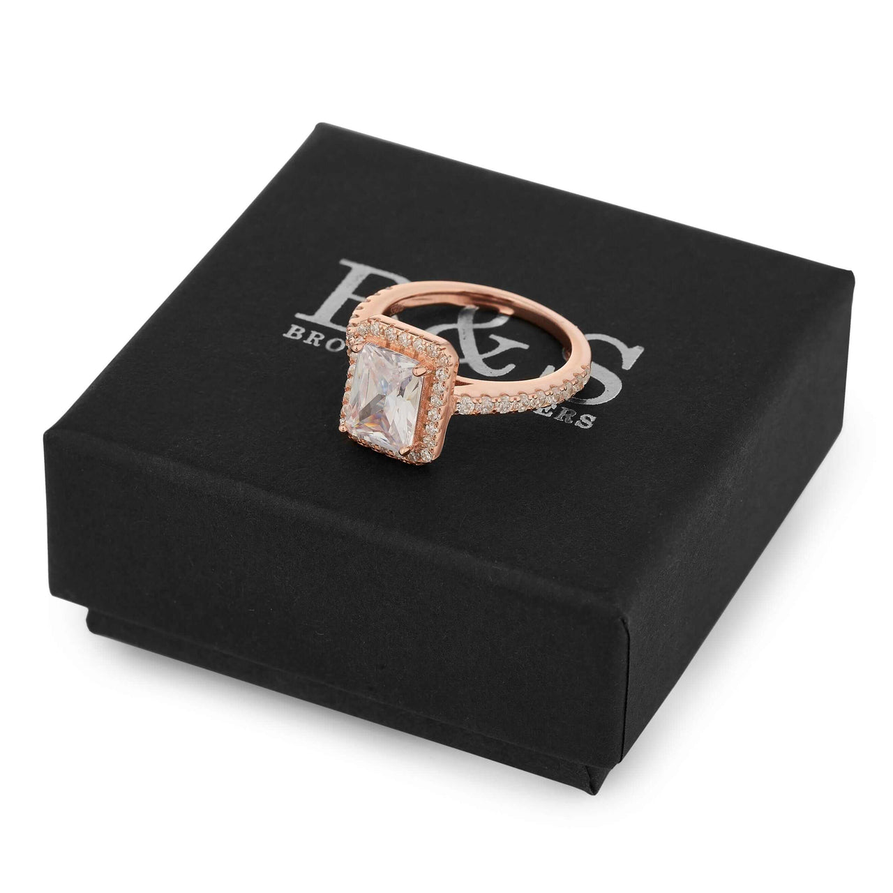 Silver Rectangle Ring - Promise Ring - Silver Ring - Engagement Ring for Women Ring Brother & Sisters
