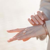 Thumbnail for Silver Rectangle Ring - Promise Ring - Silver Ring - Engagement Ring for Women Ring Brother & Sisters