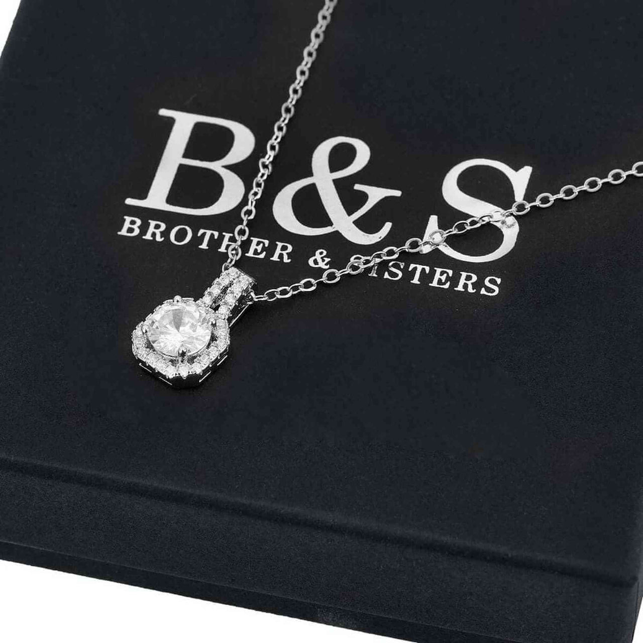 Silver Square Necklace - Silver Necklace Women - Women’s Necklace Necklace Brother & Sisters