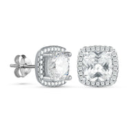Thumbnail for Silver Timeless Earrings - Sterling Silver Earrings For Women - Silver Stud Earrings Earrings Brother & Sisters