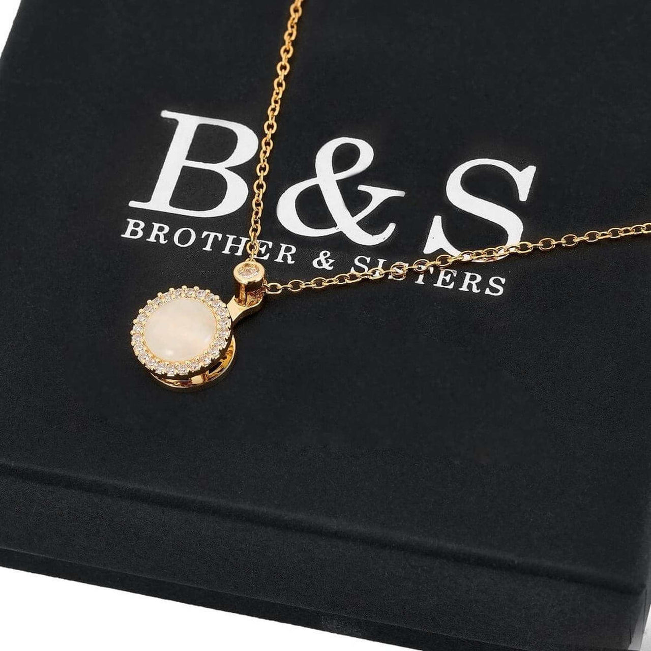 The Moonstone Necklace - Female Gold Necklace - Gold Chains For Women Necklace Brother & Sisters