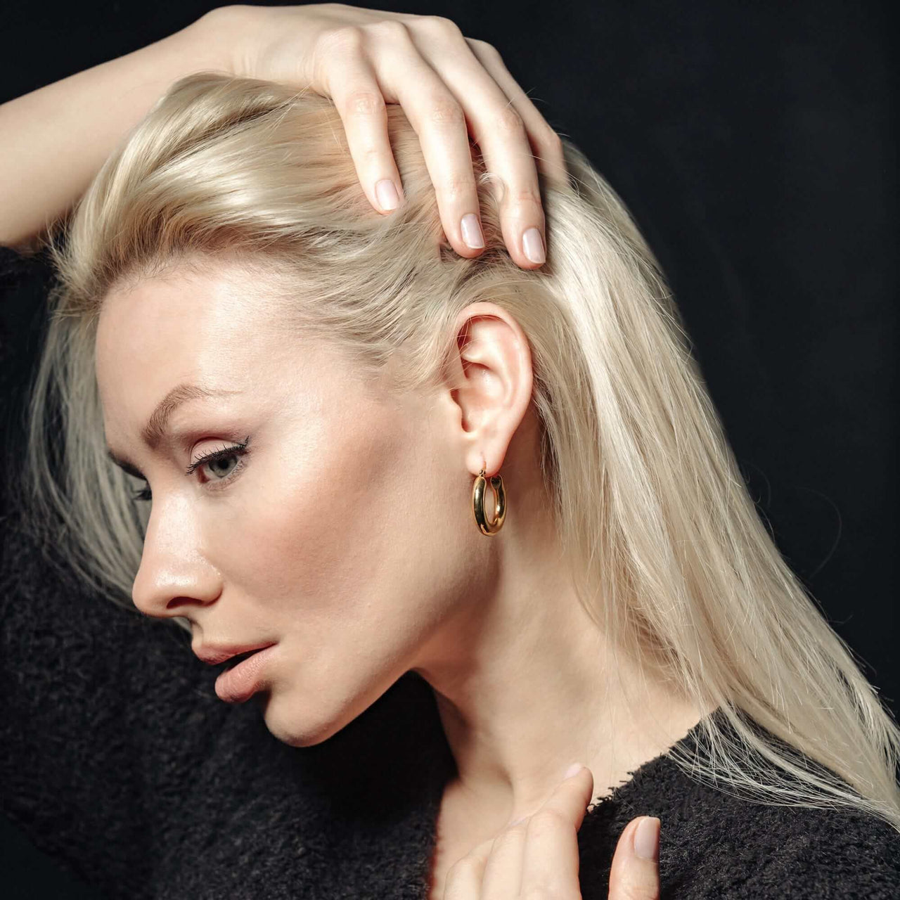 The Shiny - Gold Earrings - Gold Hoop Earrings - Gold Hoops - Women's Earrings Earrings Brother & Sisters